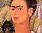 弗里达 卡洛 : Self-Portrait with Monkey